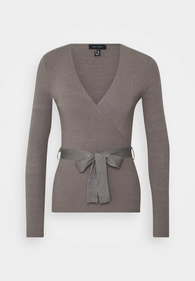 WRAP - Pullover - mid grey