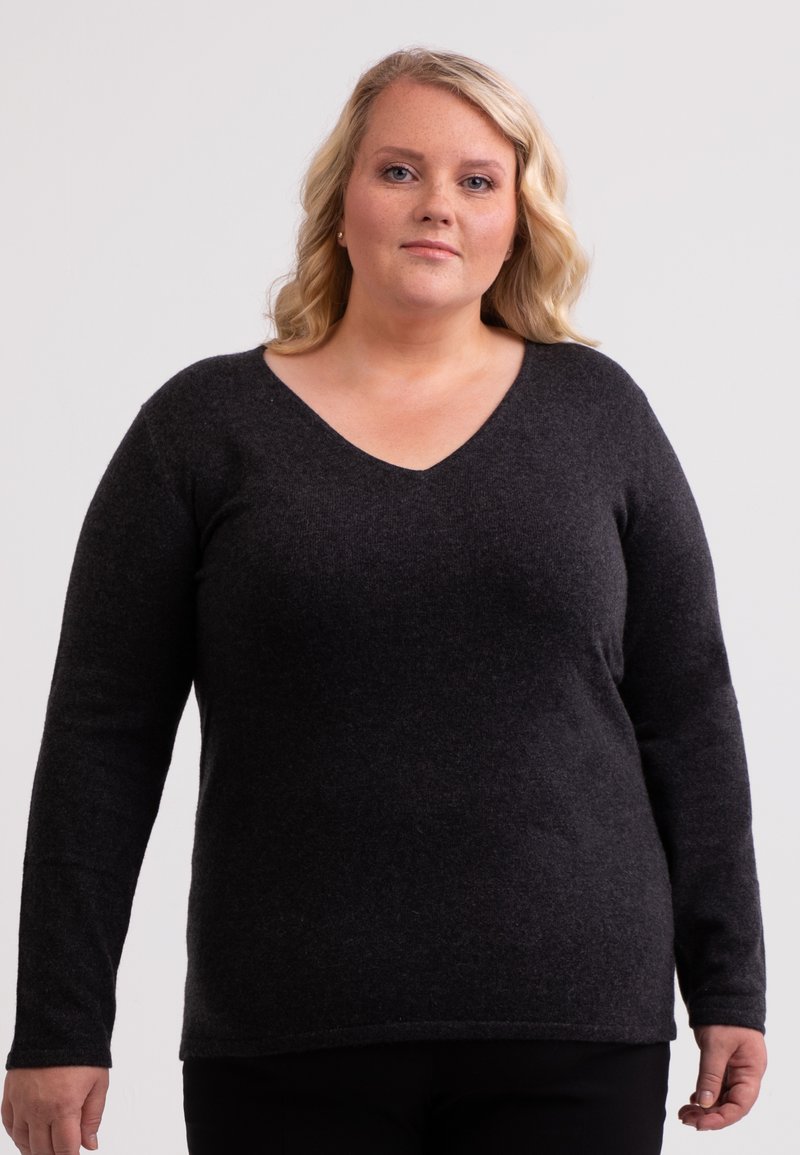 CASH-MERE Strickpullover - dunkel anthrazit