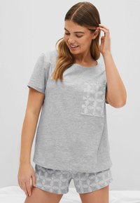Next SHORT SLEEVE SET - Pidžaamakomplekt - grey geo