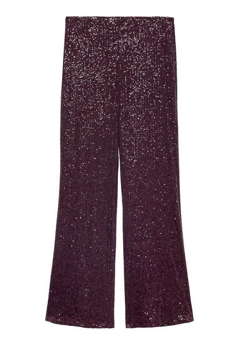 Mango Broek bordeauxrood