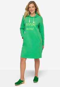 LAURASØN - KAPUZE SCHRIFTZUG - Day dress - light green Thumbnail Image 1