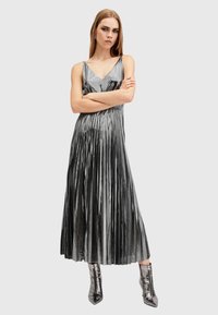 AllSaints SPARK 2-IN-1 - Vestito lungo - grey marl silver