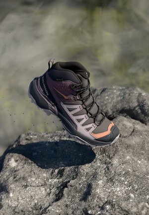 Salomon X ULTRA 360 MID GORE TEX - Hiking shoes - plum kitten/phantom/cork