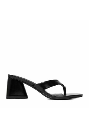 Jenny, T-bar sandals - black