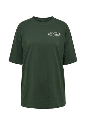 Studio Untold, COPENHAGEN OVERSIZED GRAPHIC TEE - T-Shirt print - dark olive