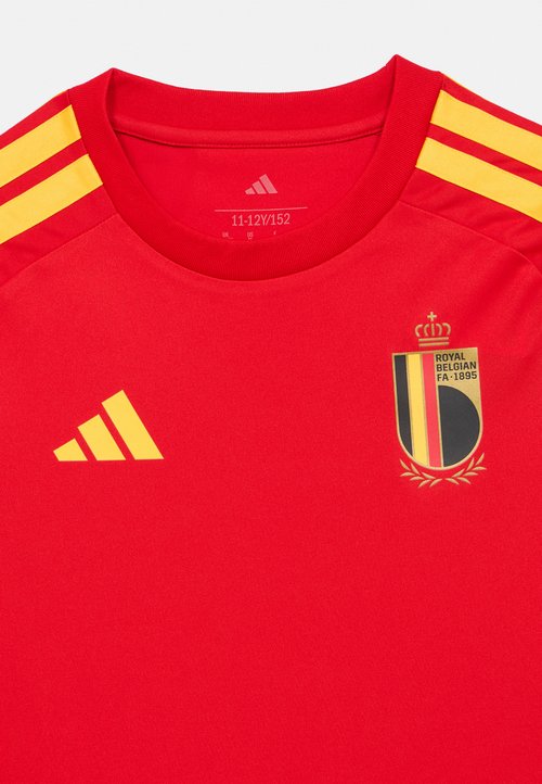 adidas BELGIUM HOME KIDS UNISEX - Camiseta de fútbol - red/bold gold-coloured — foto 4