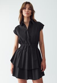 WILLA SIRENA MINI - Shirt dress - black
