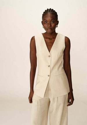 PAZ - Veste sans manches - beige