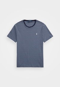 CUSTOM SLIM STRIPED SOFT COTTON T-SHIRT - Printtipaita - refined navy/office blue