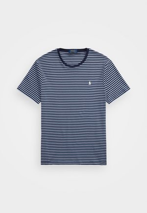 Polo Ralph Lauren CUSTOM SLIM STRIPED SOFT COTTON T-SHIRT - Print T-shirt - refined navy/office blue