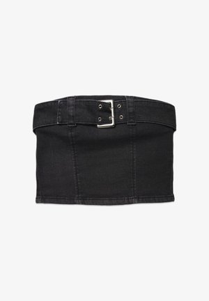 Terranova, A FASCIA IN CON CINTURA - Top - nero denim