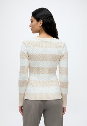 Hollister Co., LS CABLE ICON V NECK - Пуловер - 104