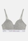 TRIANGLE BRA FIXED FOAM - Triangel BH - light grey heather