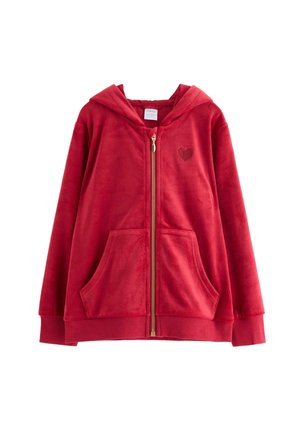 HOOD SOLID - Sweatjacke - dark red