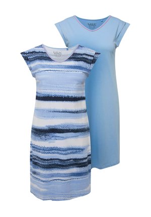 2 PACK SLEEP - Yöpaita - light blue