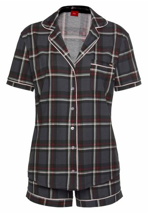 DREAM SET - Nachtwäsche Set - bordeaux kariert