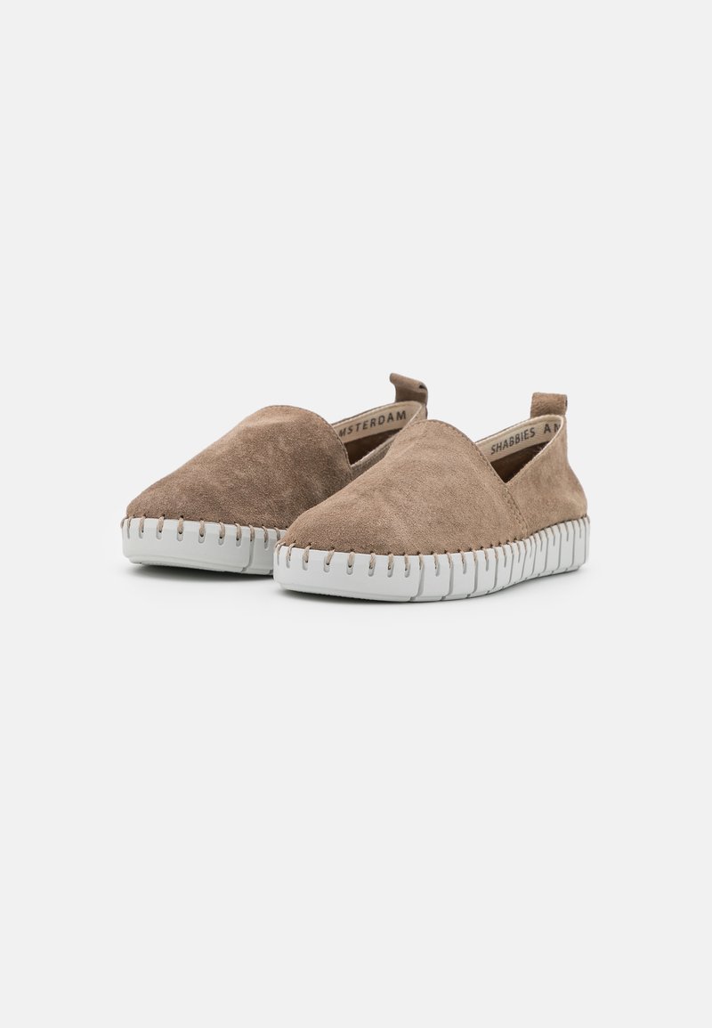 Damen Sneaker | Shabbies Amsterdam Slipper taupe - MH88242 Damen Sneaker | Shabbies Amsterdam Slipper taupe - MH88242