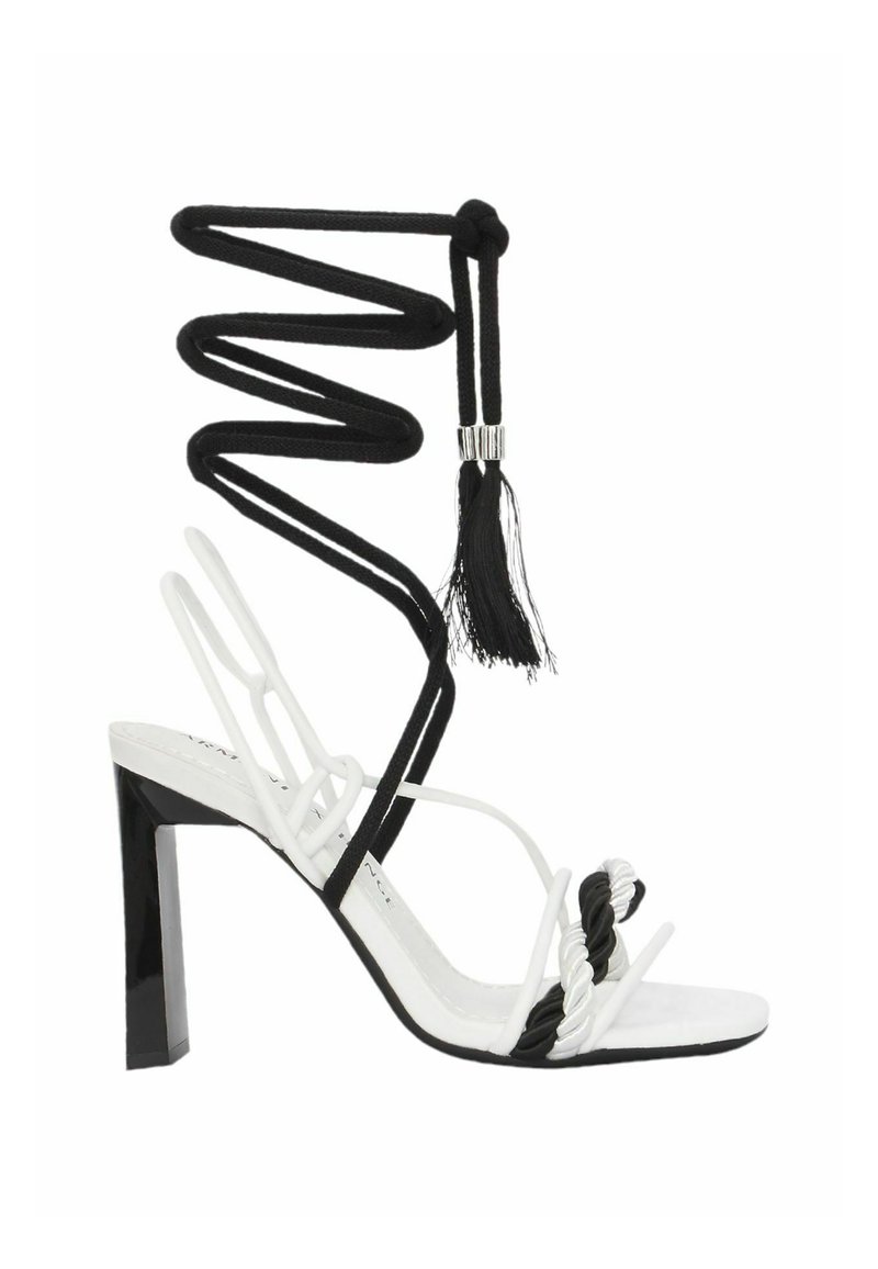 Armani Exchange Sandalen met hoge hak - white black