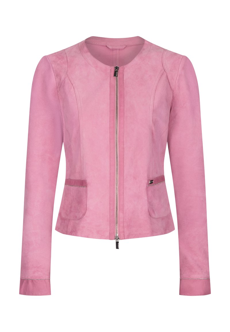 Damen Leichte Jacken | Milestone Lederjacke altrosa/pink - XS00178 Damen Leichte Jacken | Milestone Lederjacke altrosa/pink - XS00178