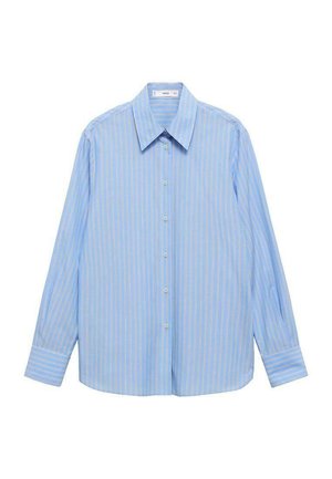 Mango REGU - Button-down blouse - dark blue