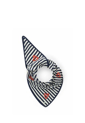 DREIECK AUS - MIT STICKEREI - Foulard - blau