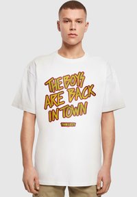 Merchcode THIN LIZZY - THE BOYS STACKED HEAVY - T-shirts med print - white