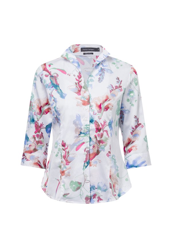 Hemdbluse - mehrfarbig weiß