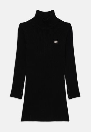 Robe Chaude Fille WOWENY Manches Longues Col Roulé - Tissu Doux Brossé, Poches, Ligne A - Pour 6 à 14 Ans, Automne/hiver