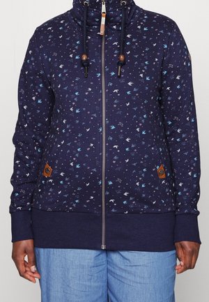 Felpa con zip - dark blue