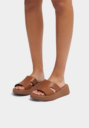 FitFlop F-MODE RAW-EDGE - Muiltjes - bruin