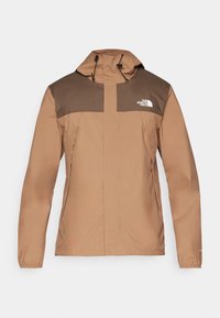 ANTORA JACKET - Vízlepergető széldzseki - latte/smokey brown