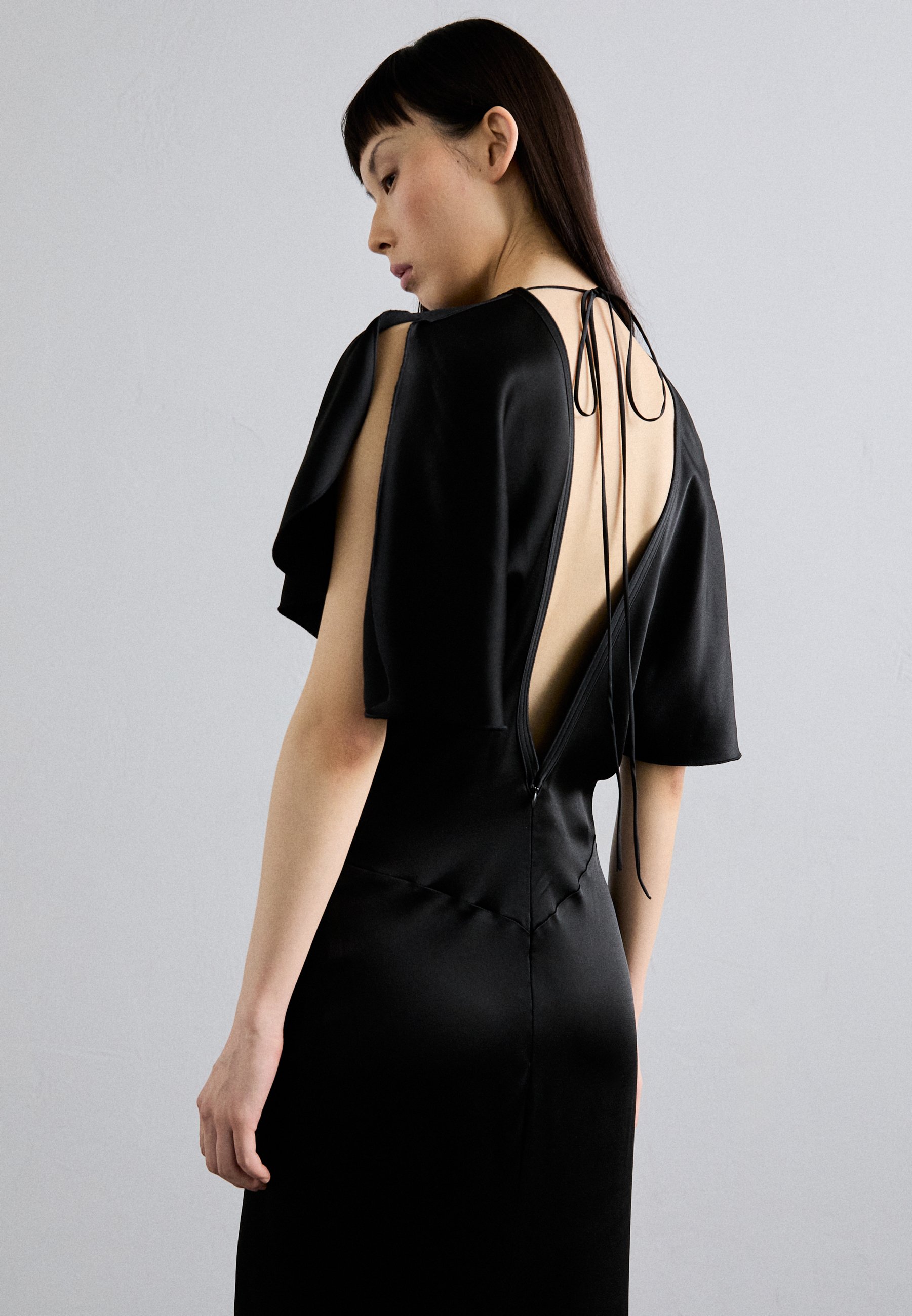 Victoria Beckham GATHERED WAIST FLOOR LENGTH DRESS