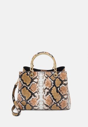 SURGOINE - Handbag - coral/gold-coloured