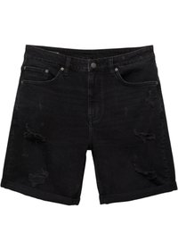 RIPPED BERMUDA  - Kratke hlače od trapera - black