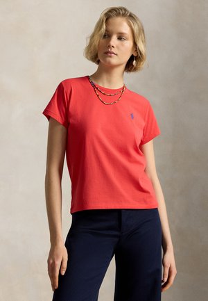 Polo Ralph Lauren CLASSIC FIT COTTON JERSEY CREWNECK TEE - T-shirts - bright hibiscus