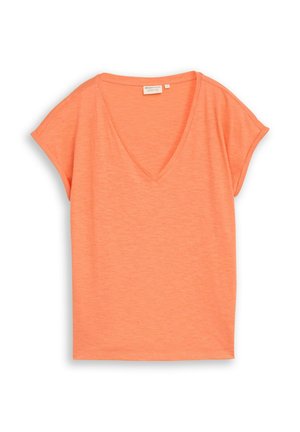 TOM TAILOR DENIM, Základné tričko - bright coral