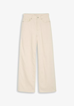 TOM TAILOR DENIM, TTLINOU WIDE LEG FIT - Pernera ancha - raw offwhite denim