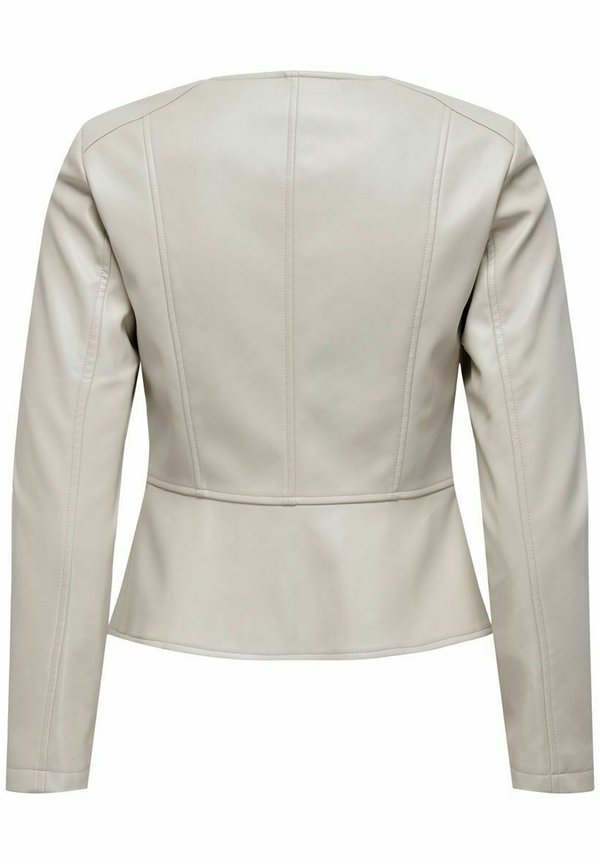 ONLSARAMY JACKET - Faux leather jacket - pumice stone2