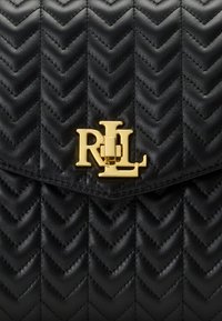 Lauren Ralph Lauren QUILTED LEATHER MEDIUM FARRAH SATCHEL - Rankinė - black