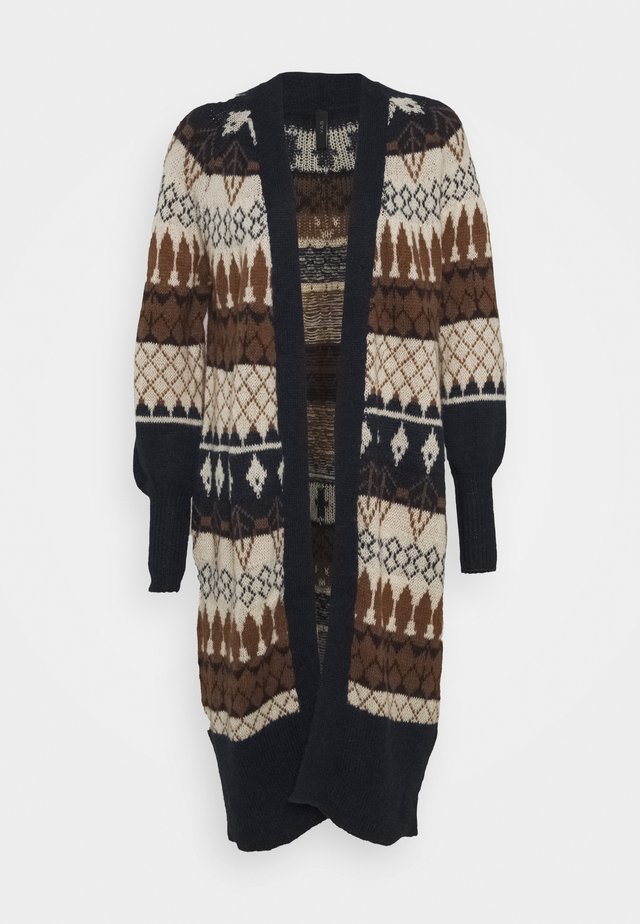 YASWOYA LONG CARDIGAN - Cardigan - night sky