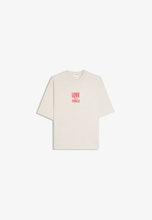 Bershka, SHORT SLEEVE BOXY-FIT - PRINT T-SHIRT - T-shirts print - grey