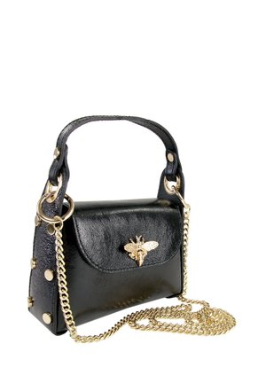 DrachenLeder Handbag - schwarz metallic