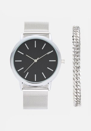 SET - ARMBAND/BRACELET - Watch - silver-coloured