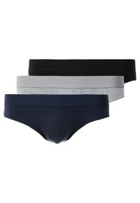Zalando Essentials 3 PACK THONG - Slip - grey/black/blue