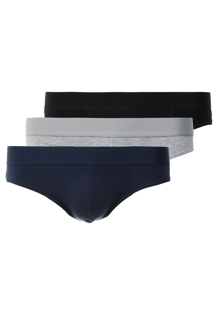 Zalando Essentials 3 PACK THONG - Slip - grey/black/blue