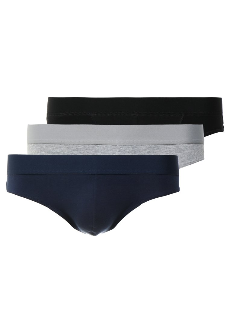 Zalando Essentials - 3 PACK THONG - Slip - grey/black/blue, Vergrößern