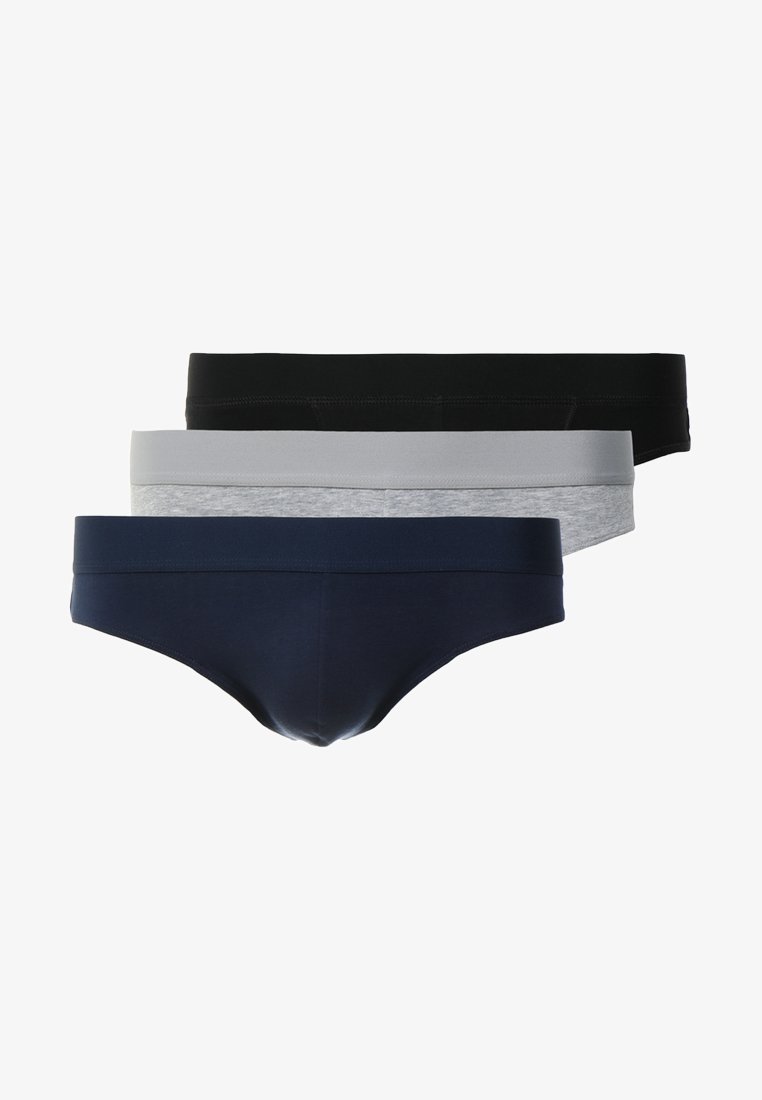 Zalando Essentials 3 PACK THONG - Slip - grey/black/blue