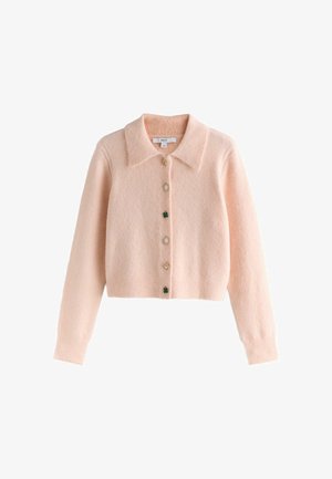 Next, Kardigan - light pink brooch buttons
