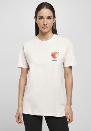 T-shirts med print - pink marshmallow