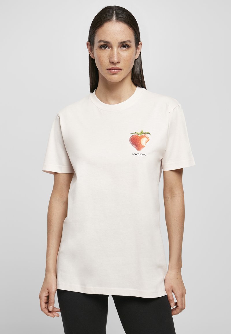 Mister Tee T-shirts med print - pink marshmallow